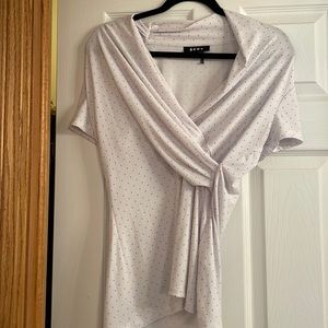 DKNY short sleeved polka dot shirt